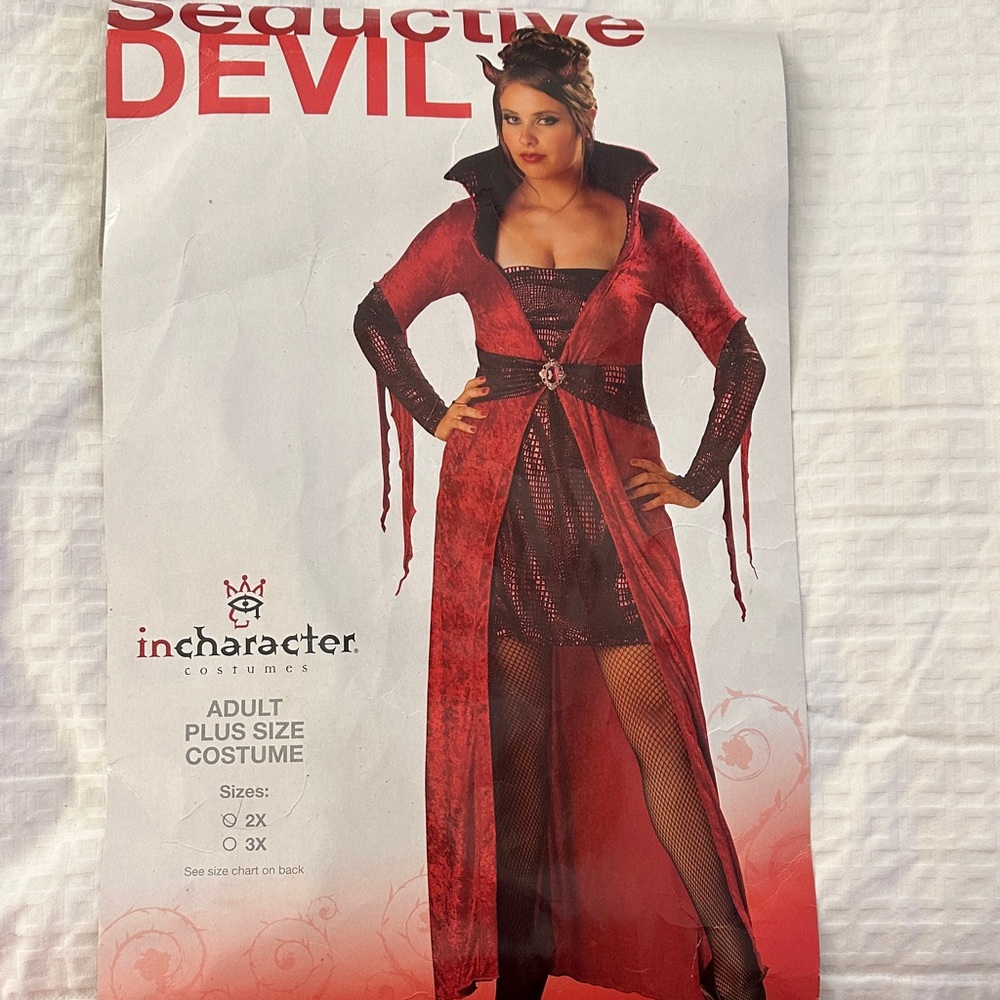 InCharacter Size 2X Seductive Devil Costume Horns NOT included